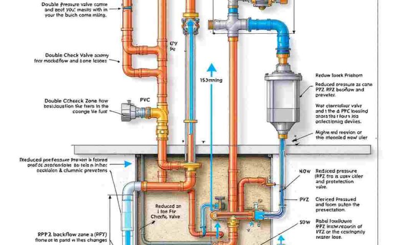what should be designed into an operations plumbing system to prevent backflow?