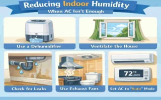 why does my house feel damp with ac on