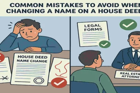 how to change a name on a house deed