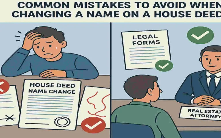 how to change a name on a house deed