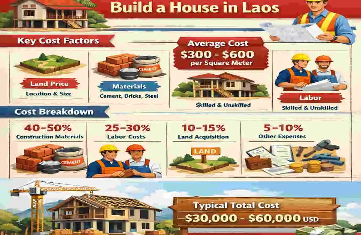 how much does it cost to build a house in laos