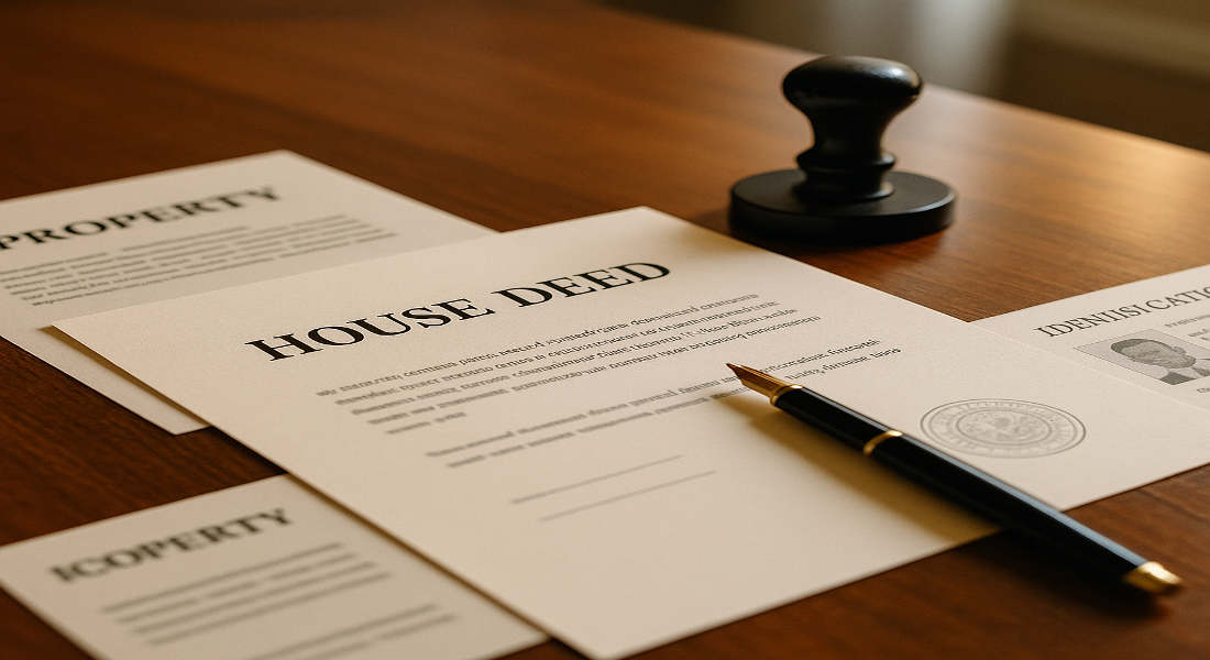 how to change a name on a house deed