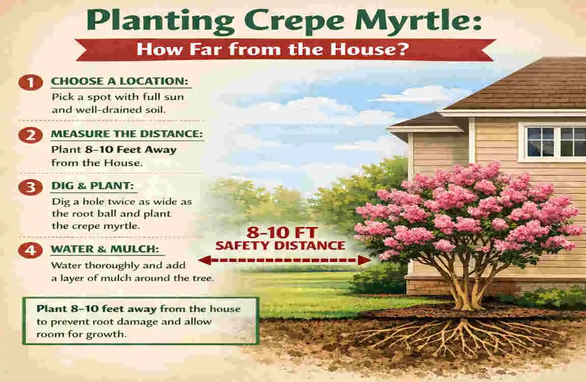 How Far to Plant Crepe Myrtle