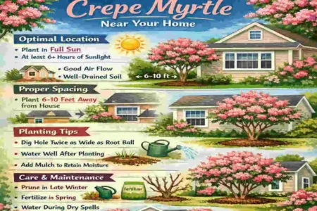 How Far to Plant Crepe Myrtle