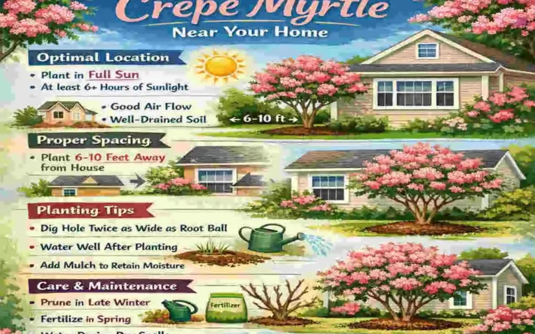 How Far to Plant Crepe Myrtle