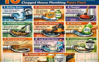how to clean out house plumbing pipes