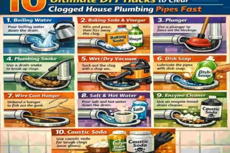 how to clean out house plumbing pipes
