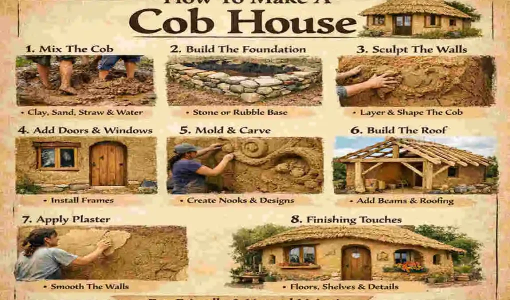 how to make a cob house