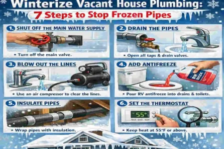 how to winterize plumbing in a vacant house