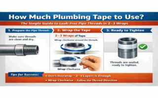 how much house plumbing tape to use
