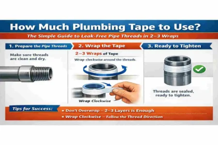 how much house plumbing tape to use