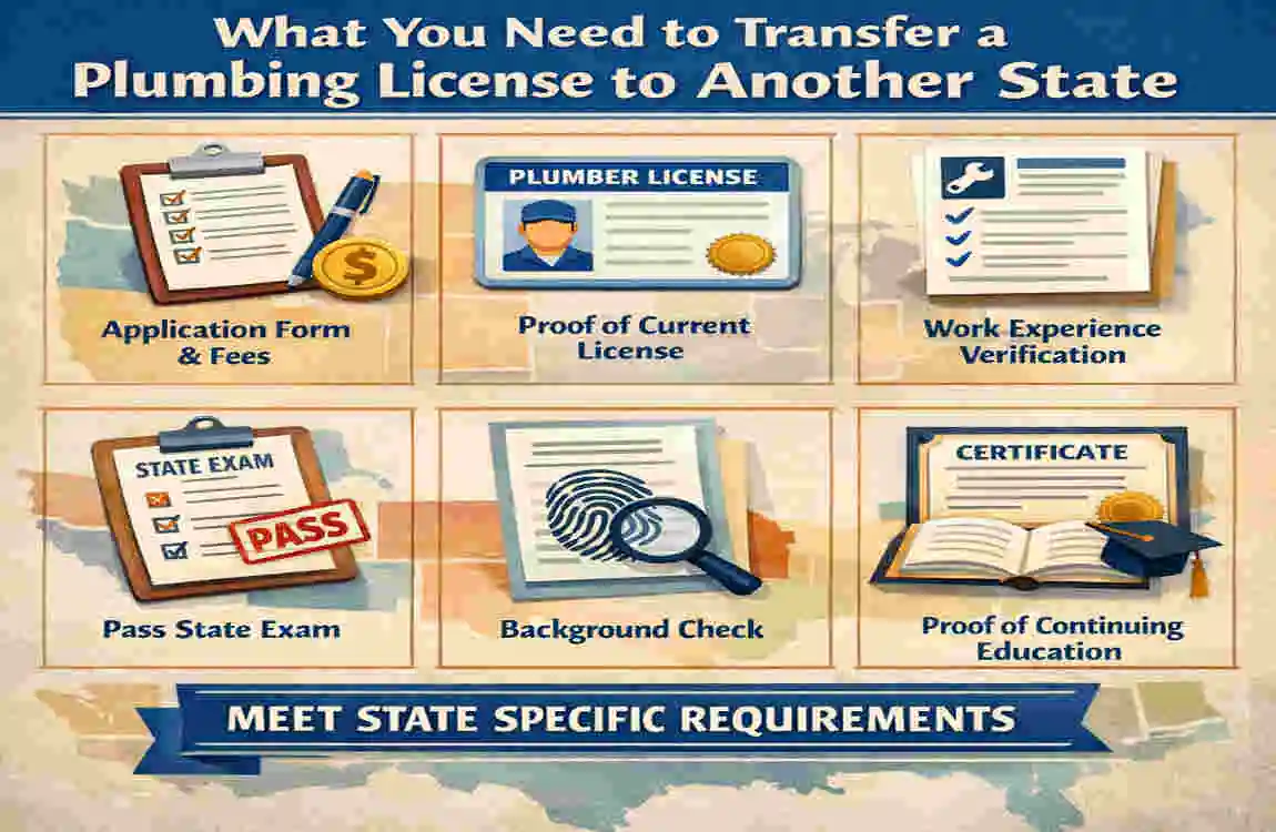 can you transfer house plumbing license to another state