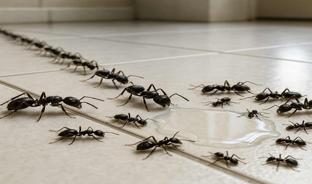 does bleach kill ants in house