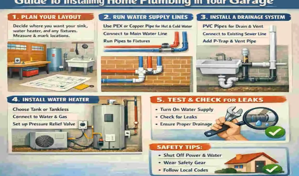 how much to add home plumbing to a garage