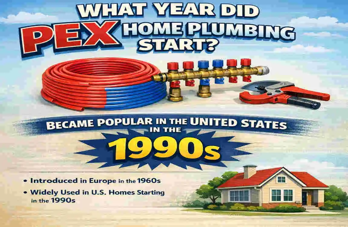 what year did pex home plumbing start