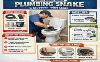 how to use a house plumbing snake toilet