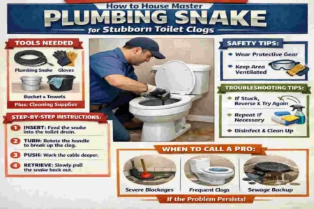 how to use a house plumbing snake toilet