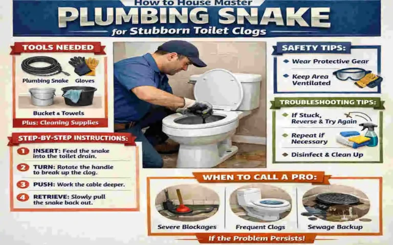 how to use a house plumbing snake toilet