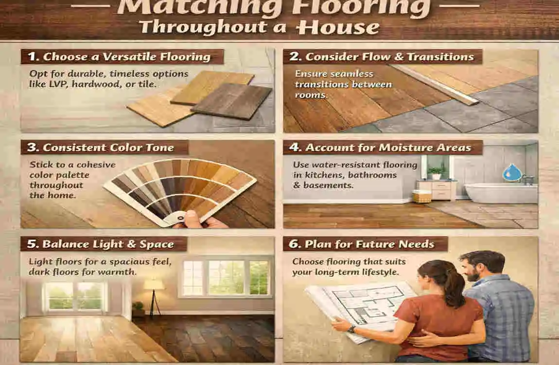 should flooring match throughout house