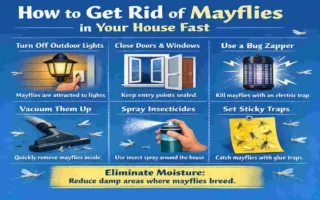 how to get rid of mayflies in your house