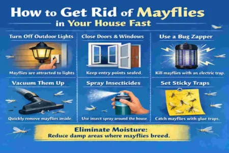 how to get rid of mayflies in your house