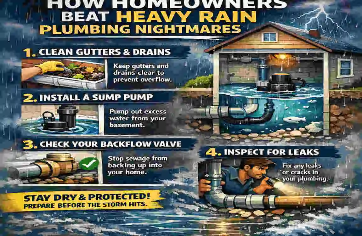 can heavy rain cause home plumbing issues