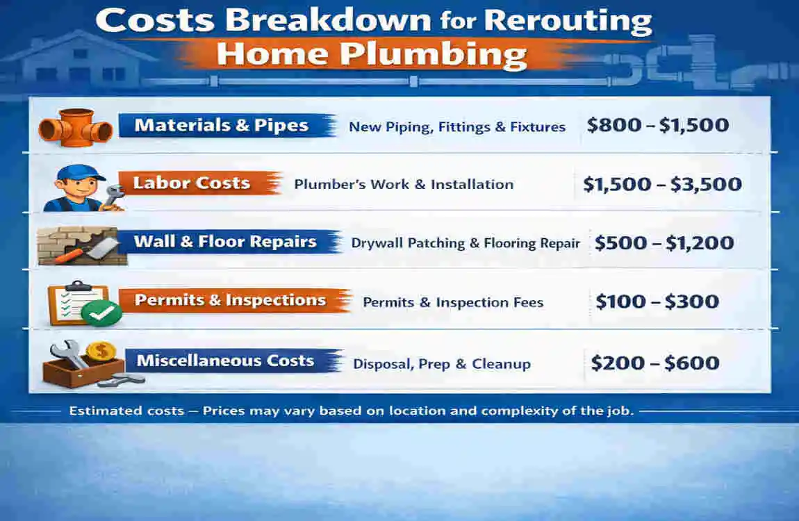how to reroute home plumbing