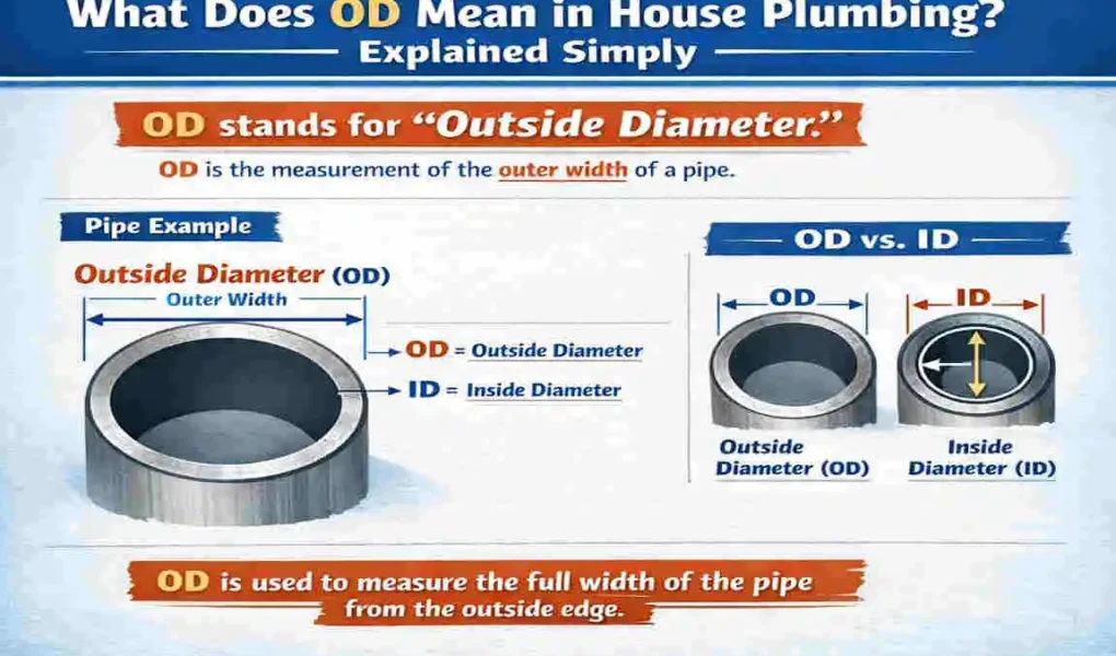 what does od stand for in house plumbing