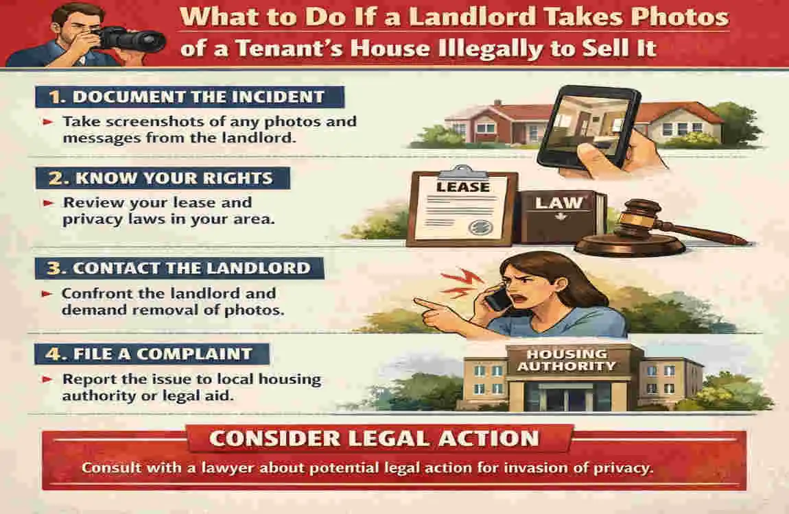 can my landlord take pictures of my house to sell