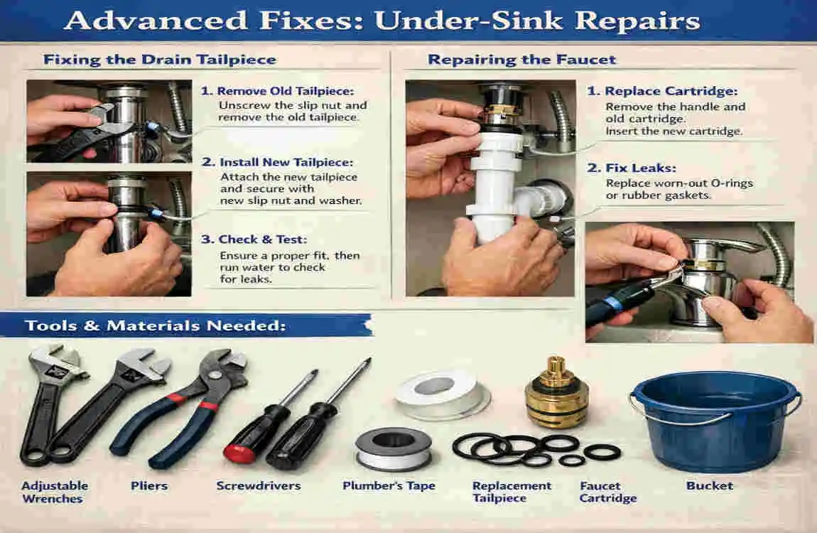 how to fix home plumbing under sink