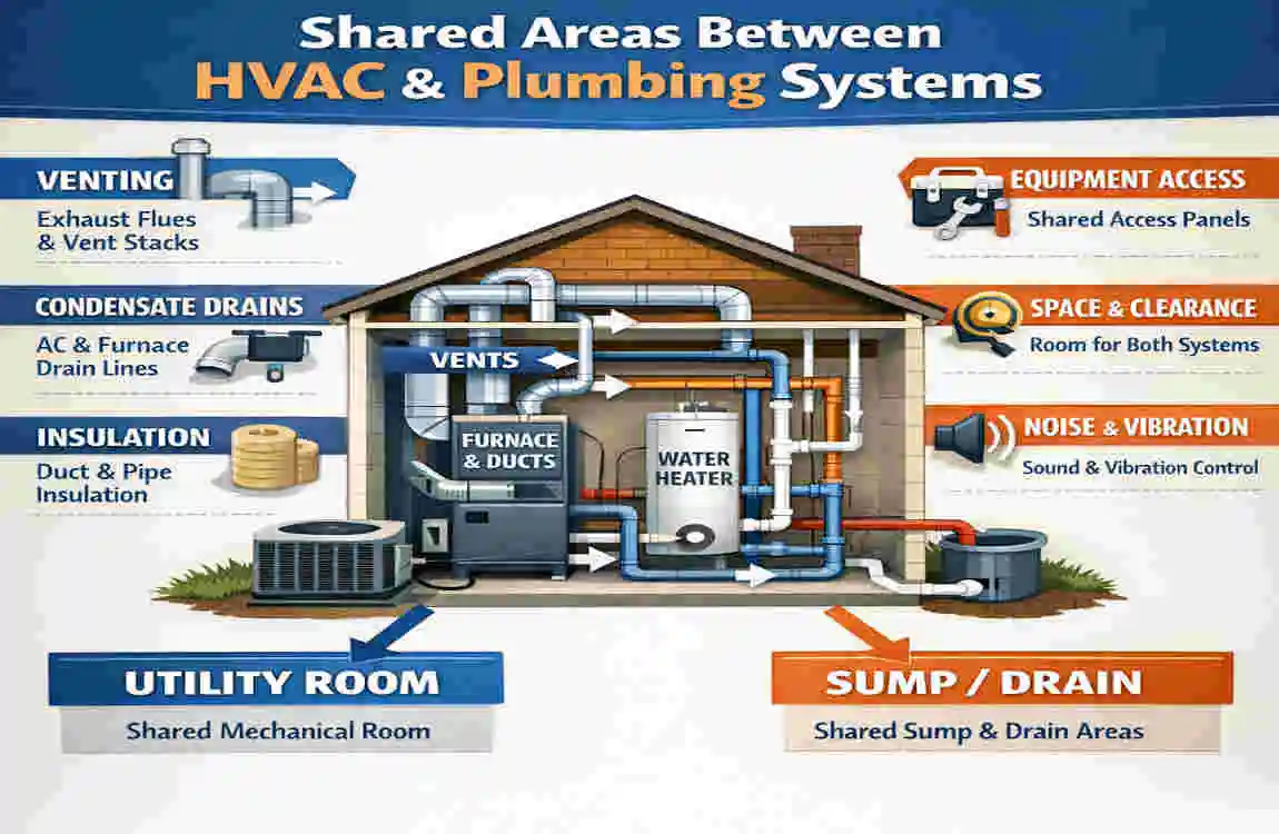 is hvac connected to house plumbing