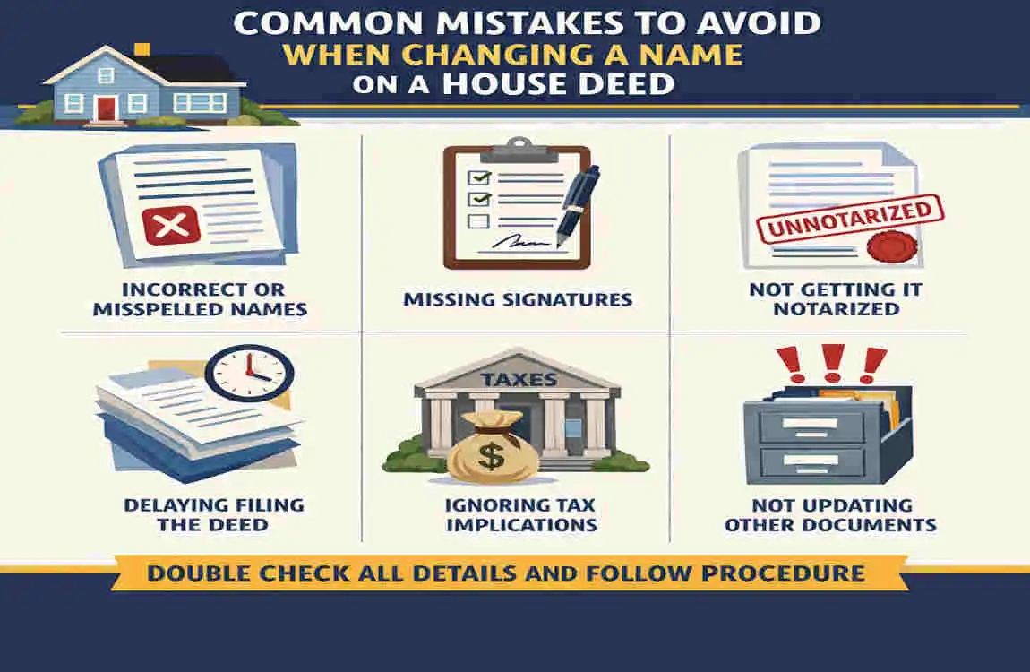 how to change a name on a house deed