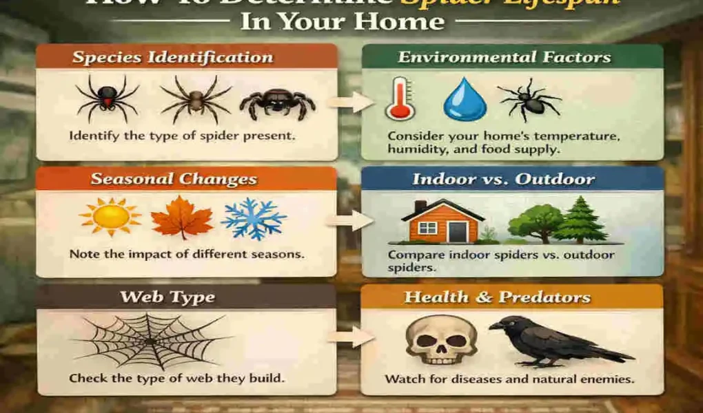 how long do spiders live in your house