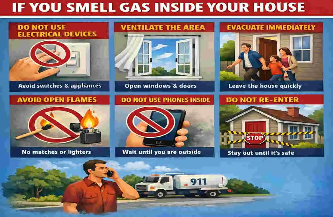 how to turn off gas line in house