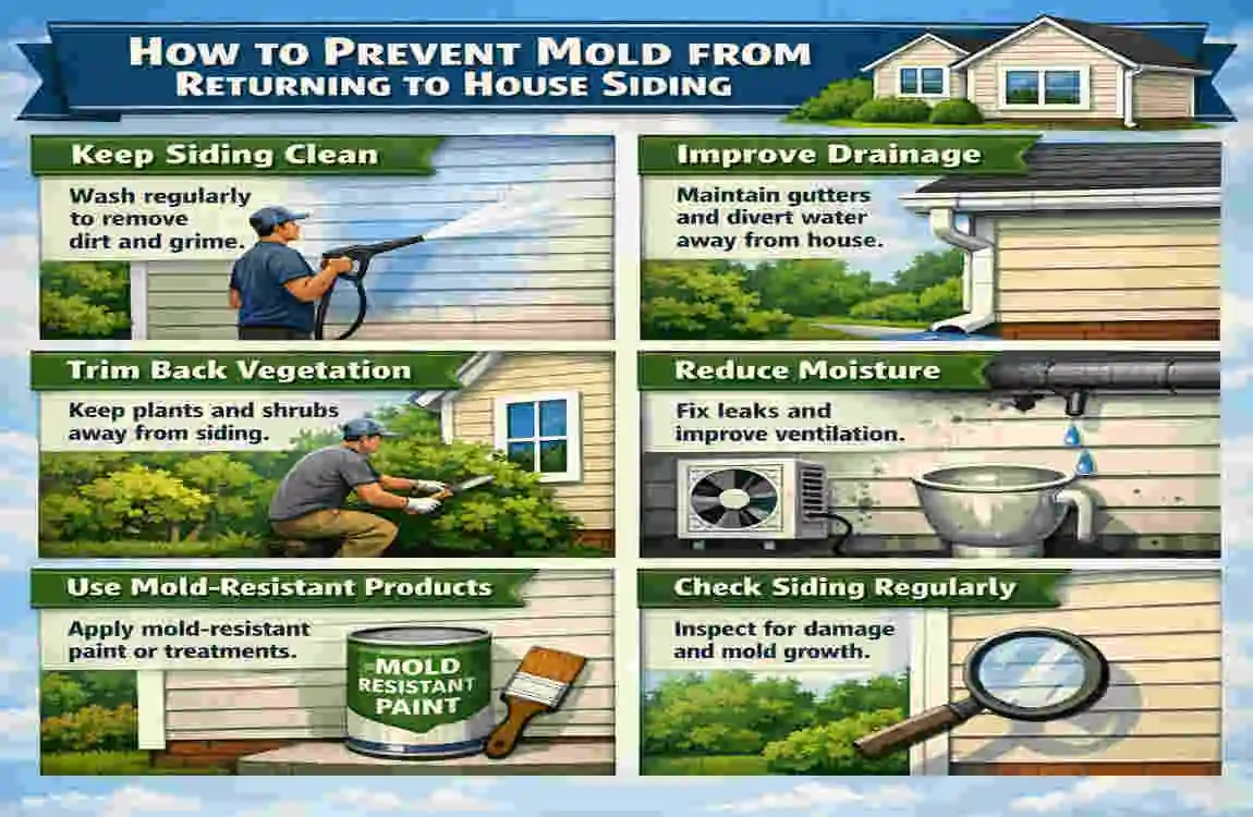 how to remove mold from house siding