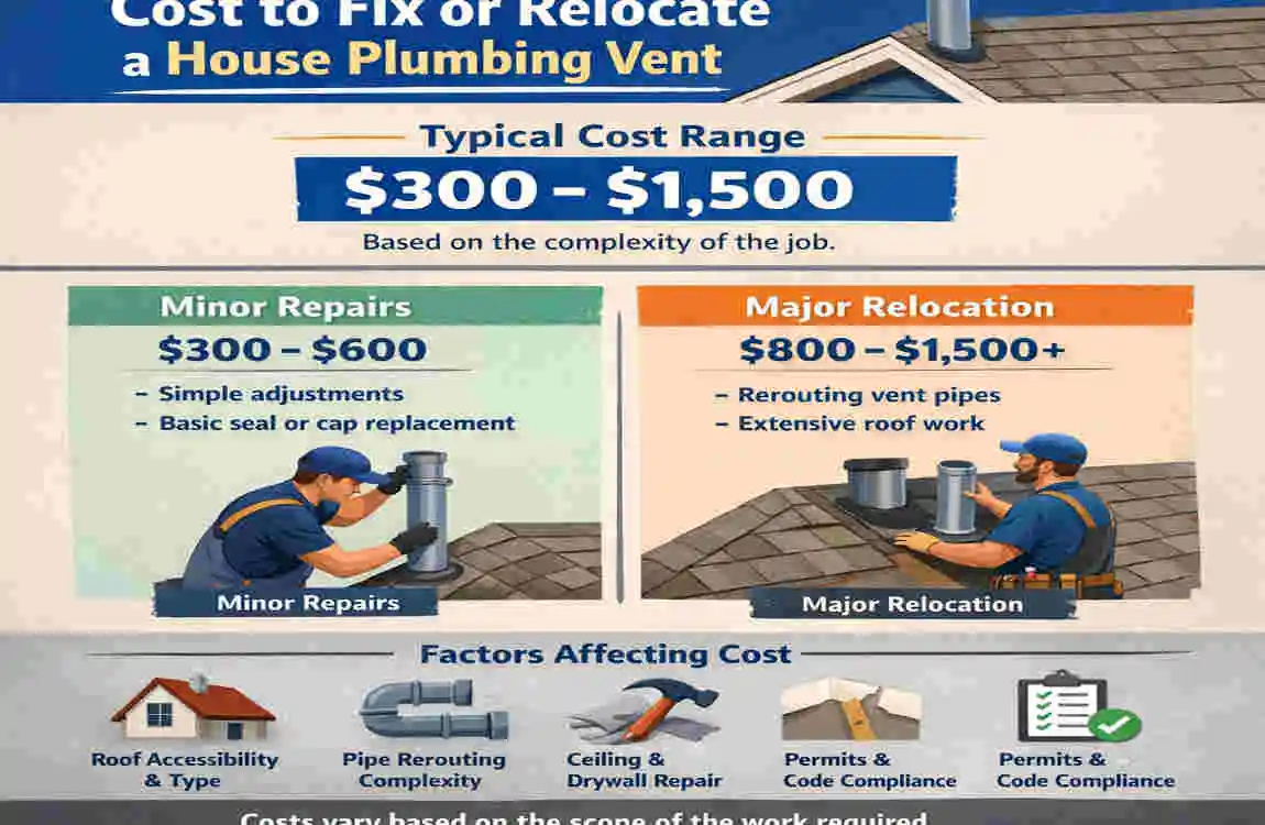 where should a house plumbing vent be located