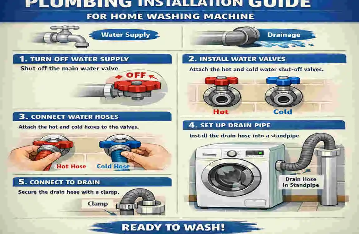 how much does it cost to install plumbing for a home washing machine