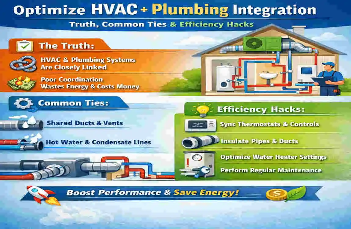 is hvac connected to house plumbing