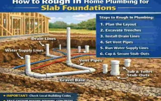how to rough in home plumbing for slab