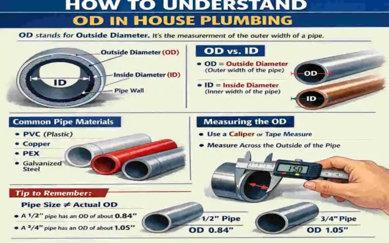 what does od stand for in house plumbing