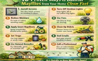 how to get rid of mayflies in your house