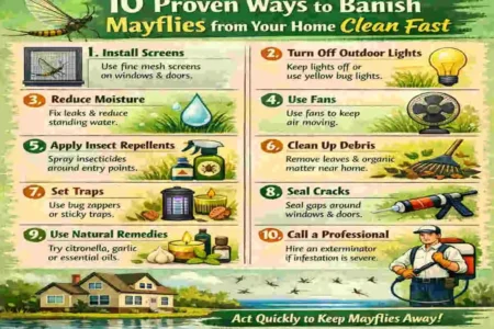 how to get rid of mayflies in your house