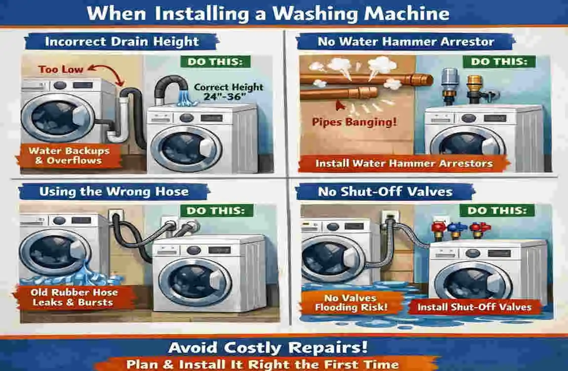 how much does it cost to install plumbing for a home washing machine