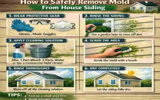 how to remove mold from house siding