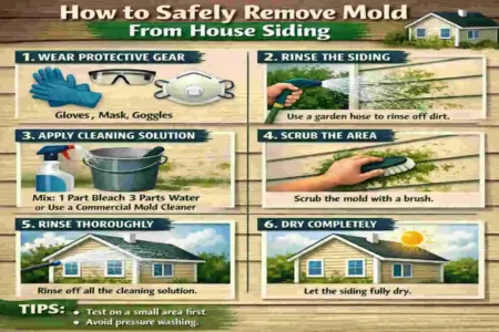 how to remove mold from house siding
