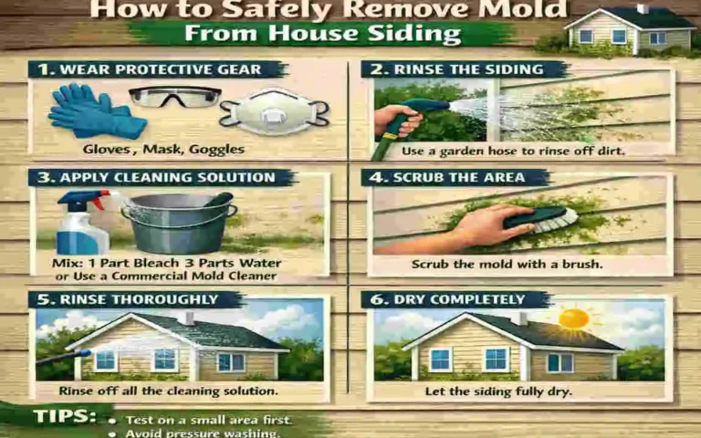 how to remove mold from house siding