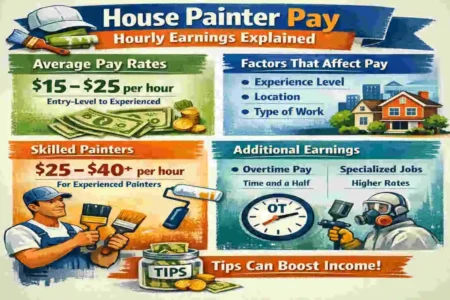 how much does a house painter make an hour