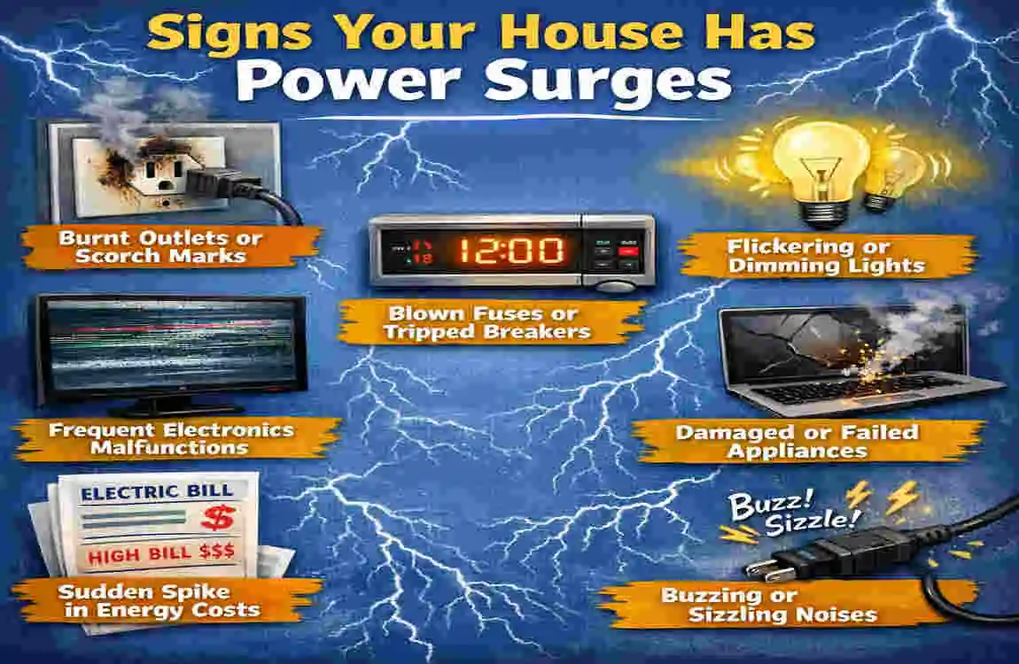 why is my house power surging