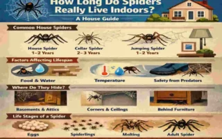 how long do spiders live in your house