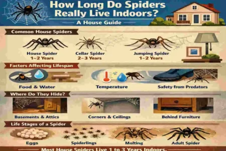 how long do spiders live in your house